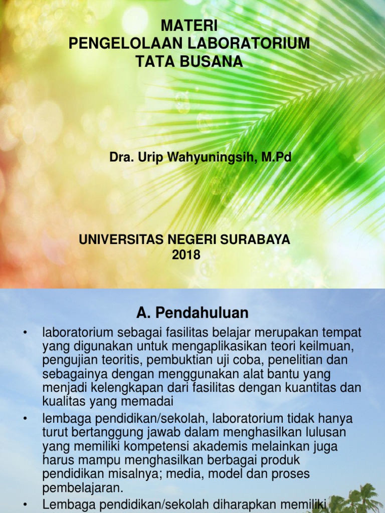 Laboratorium Tata Busana | PDF