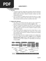 Evolution of Internet.: Assignment