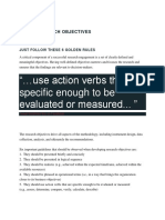 Use Action Verbs That Are Specific Enough To Be Evaluated or Measured...