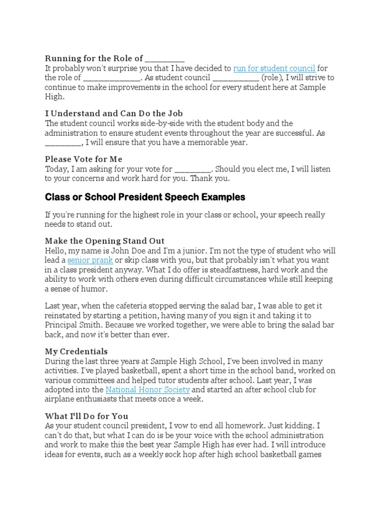 Campaign Speech  PDF