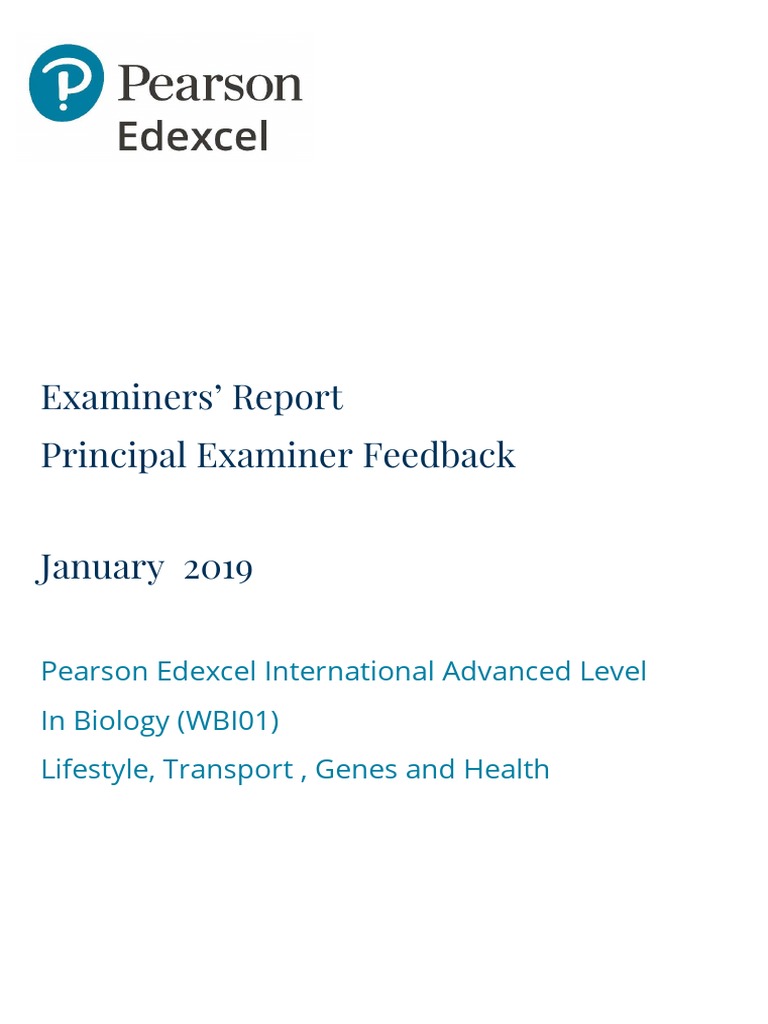 Examiner Report Jan 2019 | PDF | Question | Test (Assessment)