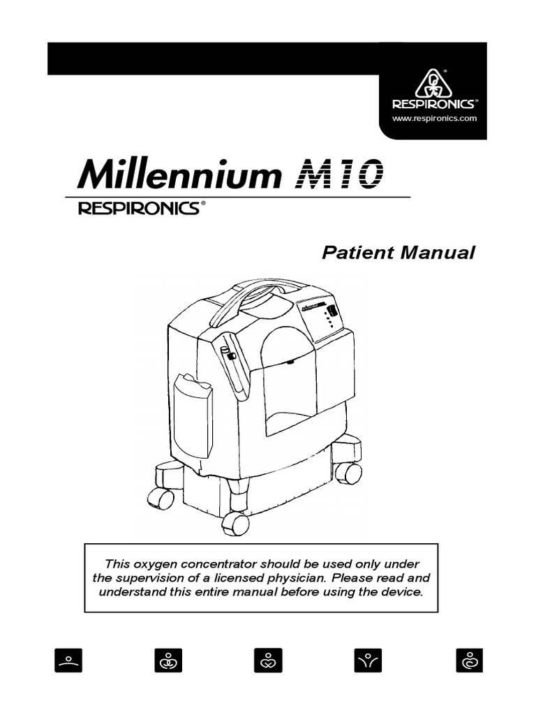 Millennium m10 Oxygen Concentrator User Manual PDF Troubleshooting