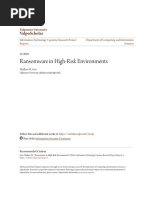 Ransomware in High-Risk Environments