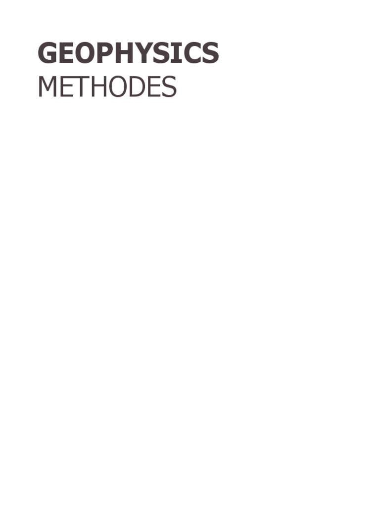 Methodes: Geophysics | PDF | Dielectric | Materials Science