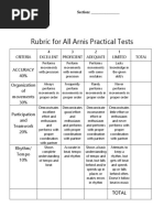 Rubrics in Folk Dance | PDF