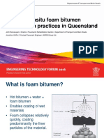 Review of Insitu Foam Bitumen Stabilisation Practices