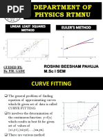 Linear Least Square and Euler Method