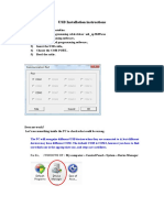 USB Installation Instructions: For Ex WINDOWS XP My Computer Control Panel System Device Manager