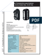 Detector Fotoeléctrico Doble Haz 60m 12-24V