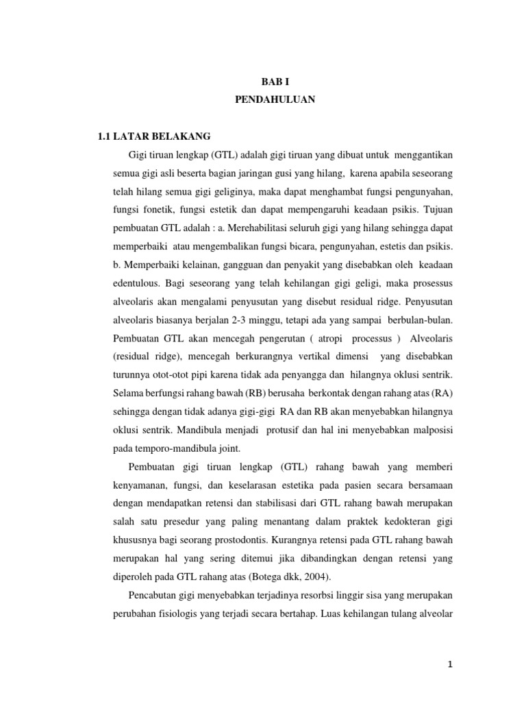 Prosedur Pembuatan Bite Rim GTL | PDF | Kesehatan Holistik