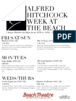Alfred Hitchcock Week at The Beach Theatre