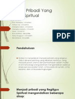 Menjadi Pribadi Yang Religius Spritual