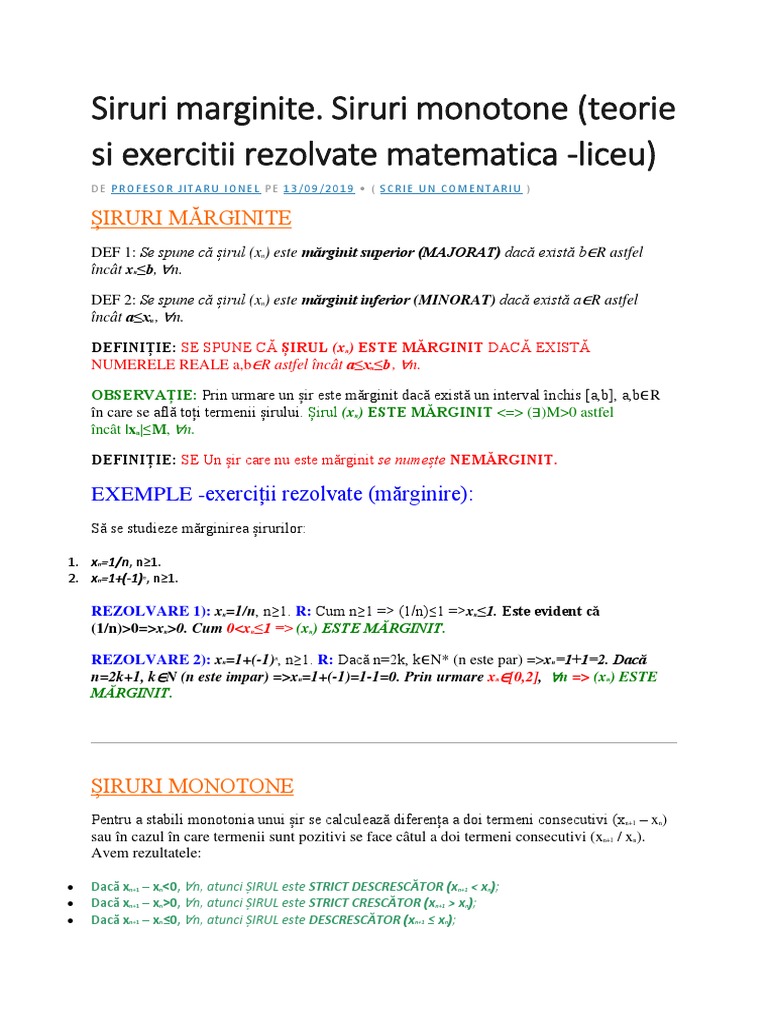 Siruri (Matematica) | PDF