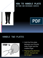 How To Handle Plate in Food and Beverages