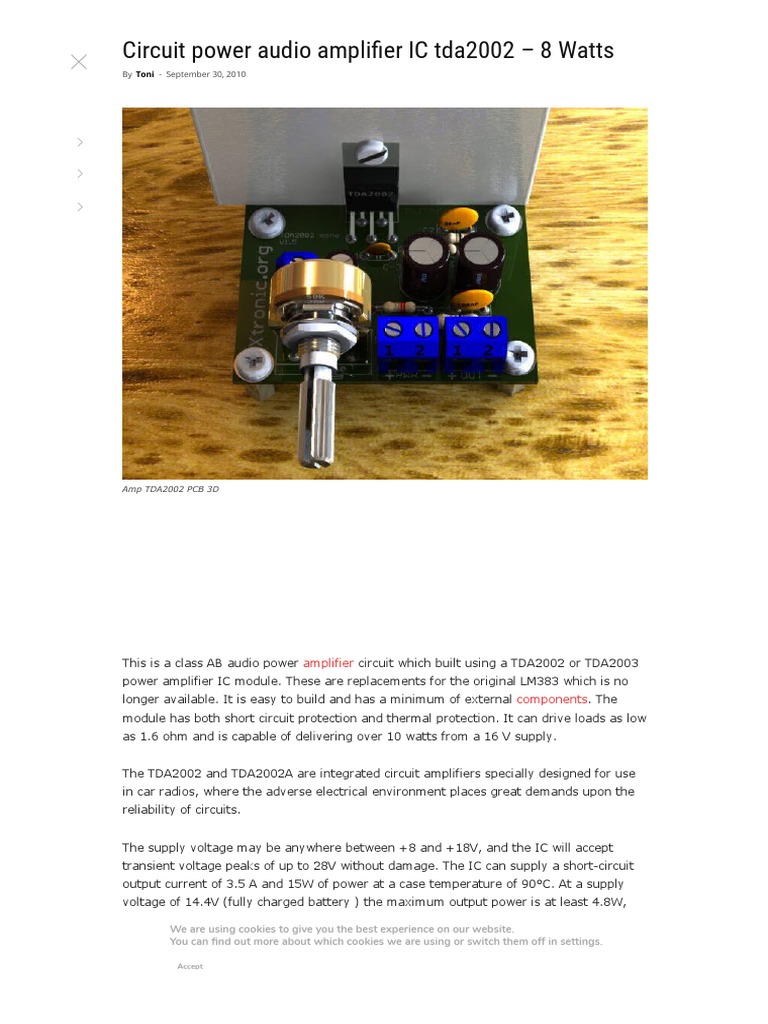 20 Circuits Intégrés TDA2002 / TDA2002V - Neufs, Pour Amplificateurs Audio