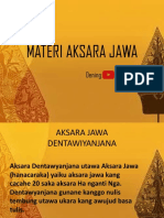 Aksara Jawa: Materi Penting tentang Aksara dan Huruf Jawa