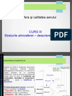 Curs - 3 - Straturile Atmosferice - Descriere Şi Implicaţii