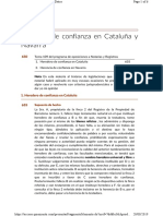 Herencia de Confianza en Cataluña y Navarra