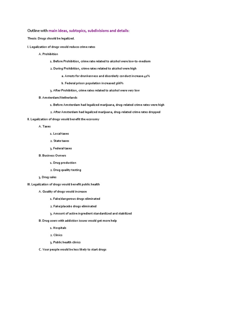 Benefits of Drug Legalization | PDF