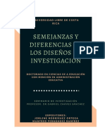 Semejanzas y Diferencias de Los Diseños de Investigaciòn