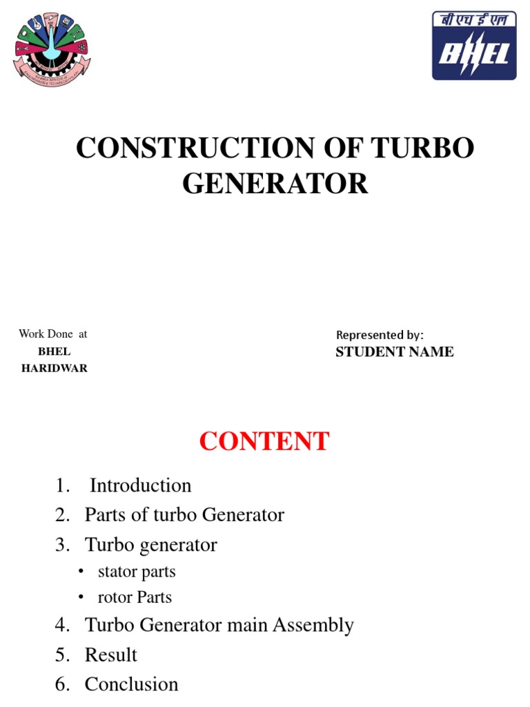 Turbo Generator Construction Overview | PDF | Electric Generator | Force