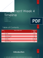 Assignment Week 4 Timeline: Kenneth Tarr HIS/220 3/15/2019 Kimberlee Neitz