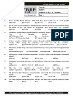 Name: Batch:: Subject: G.K (C.A) October Test