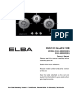 Built-in Glass Hob Manual