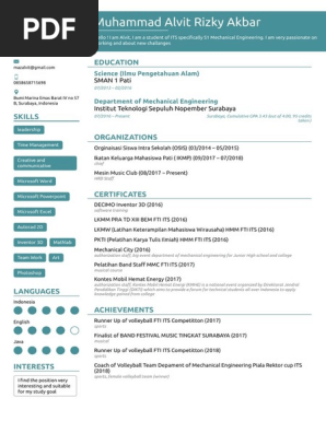 Muhammad's Resume