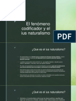 El Fenómeno Codificador y El Ius Naturalismo