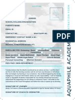 Aquaphile'19 Registration Form