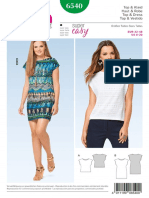 Blusa y Vestido Burda 6540