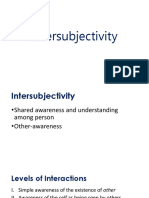 Inter Subjectivity