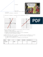 3º ESO EXAMEN Funciones Lineales