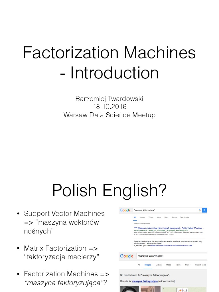 Factorization Machines PDF Applied Mathematics Algorithms