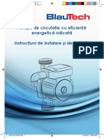 Carte Tehnica Pompa de Circulatie BlauTech
