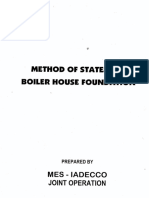 Method of Statement Boiler Hous Foundation
