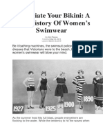 Appreciate Your Bikini: A Brief History of Women's Swimwear