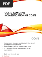 Claasification of Costs