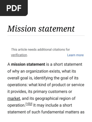 Mission Statement