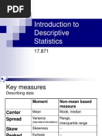 Introduction To Descriptive Statistics