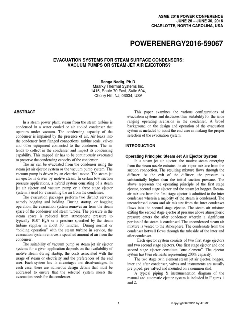 Asme 2016 Power Conference Charlotte Final 02-22-2016 | PDF | Heat ...