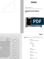 Manual horno electrico