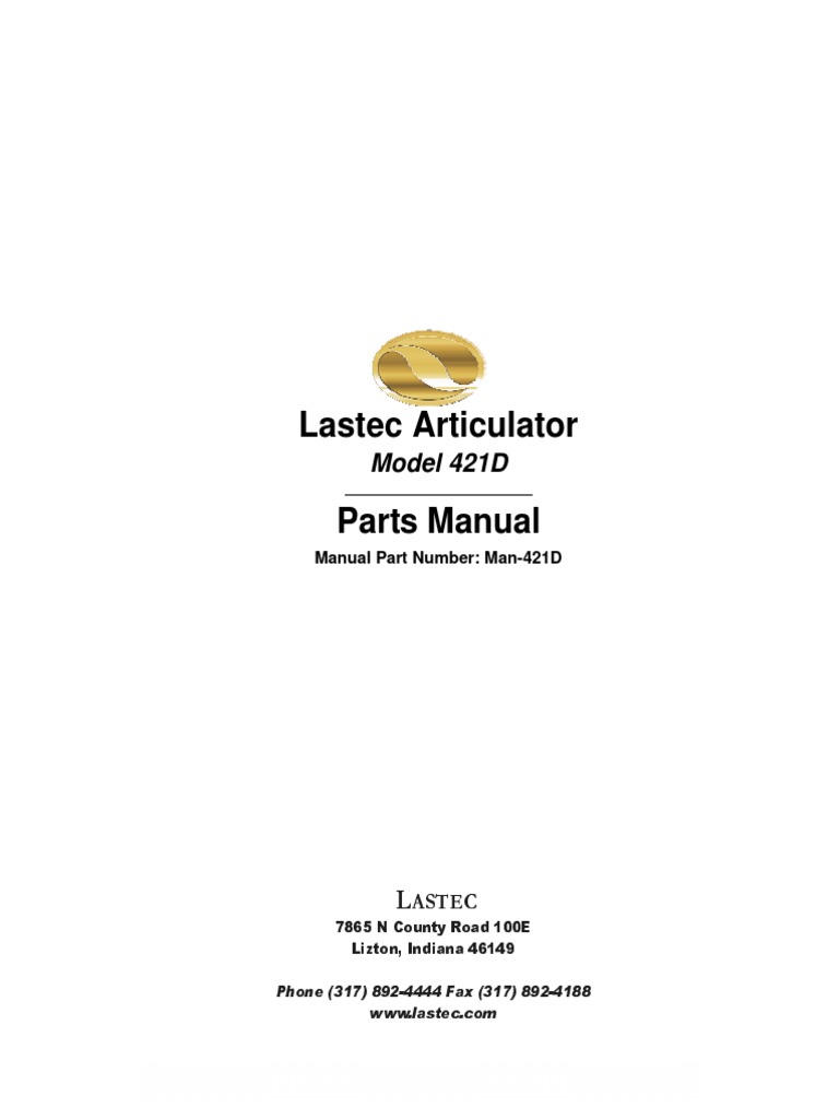 Lastec 421d Parts PDF Transmission (Mechanics) Machines