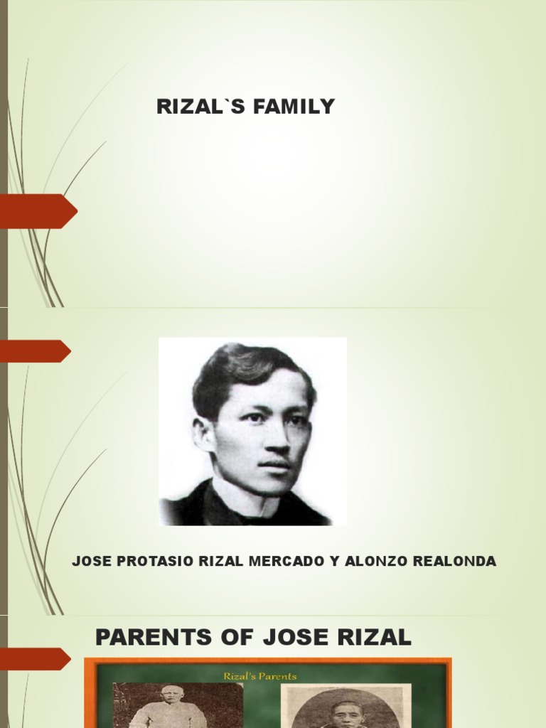 RIZALS Family and Childhood PDF