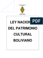 Ley de Patrimonio Cultural Boliviano