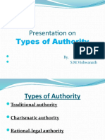 Types of Authority