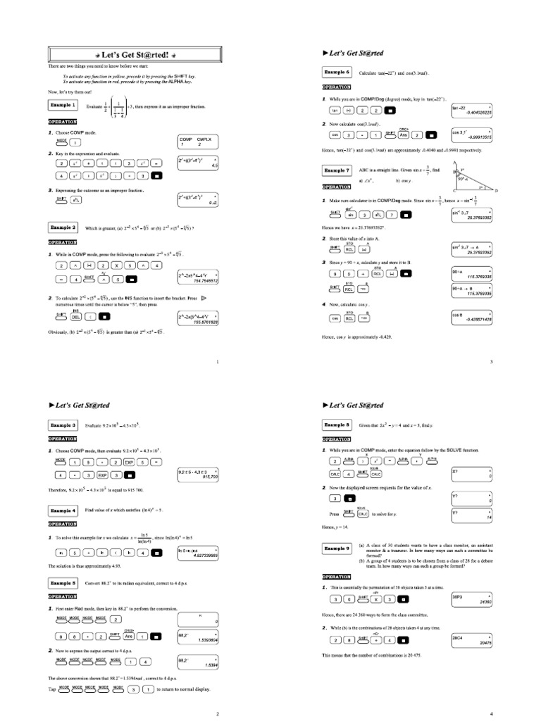 (SPM) Casio Scientific Calculator Guide (fx570MS) PDF Office