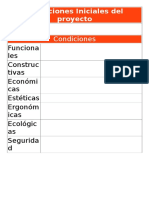 Tabla Condiciones Iniciales