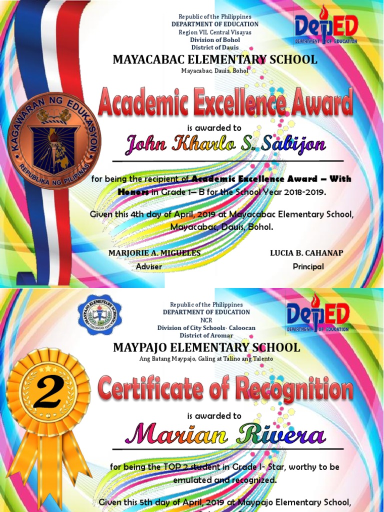 Certificate of Recognition-Tarlac | Download Free PDF | Domestic Policy ...